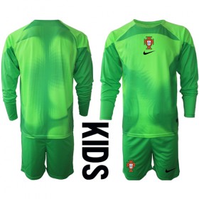 Portugal Målvakt Hemmakläder Barn VM 2022 Långärmad (+ Korta byxor)